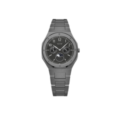 Dual Calendar Gunmetal Black - 40mm