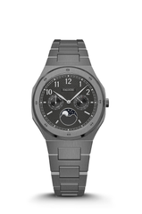 Dual Calendar Gunmetal Black - 40mm
