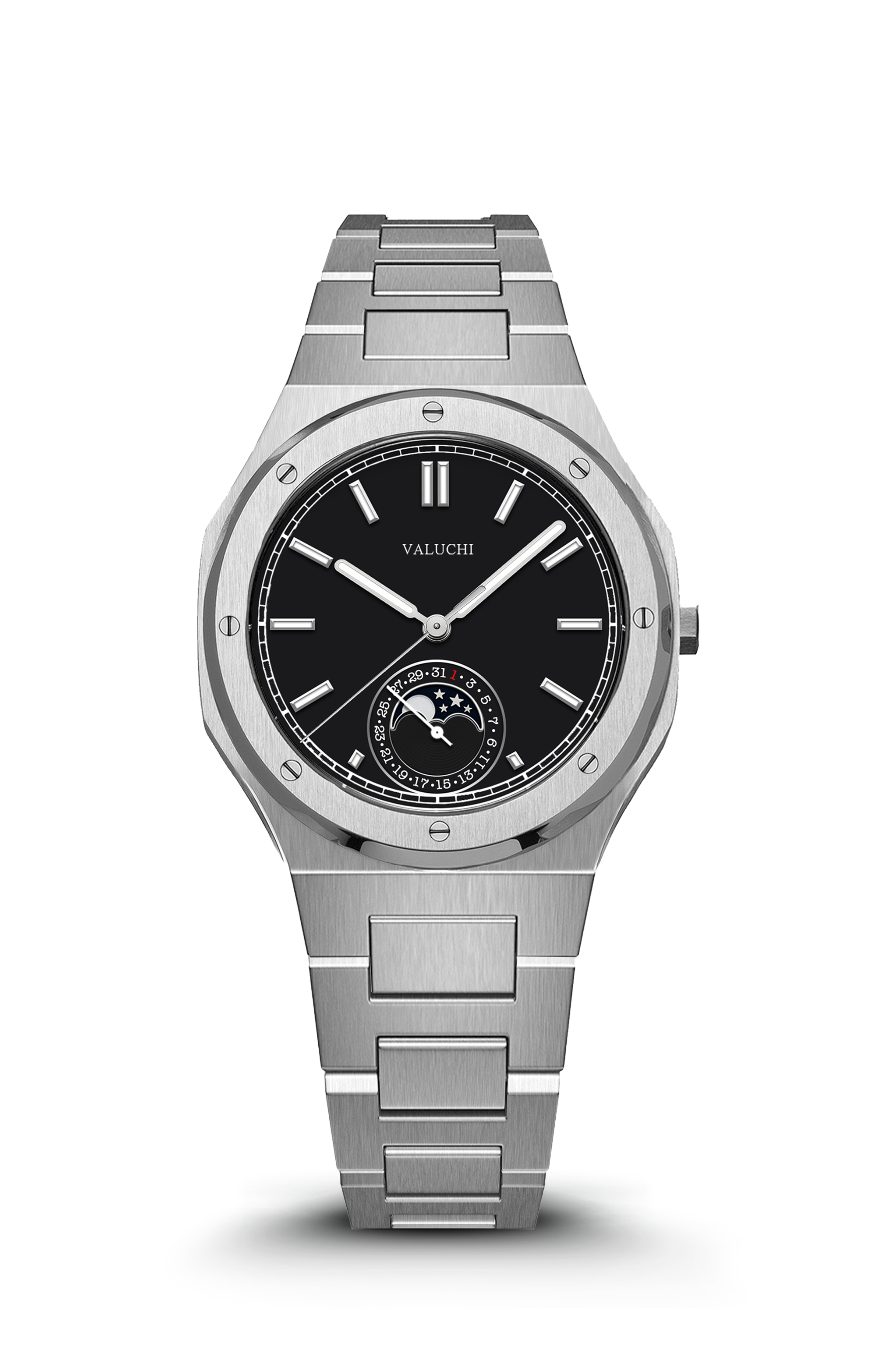 Momentum Automatic Silver Black - 38mm