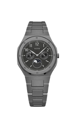 Dual Calendar Gunmetal Black - 40mm