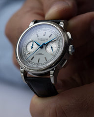 CORNICHE Chronograph Steel with White dial