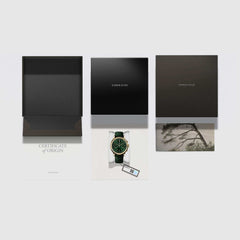 CORNICHE Chronograph Yellow Gold Green Dial