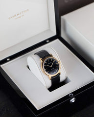 CORNICHE Heritage 36 Yellow Gold / Black Dial
