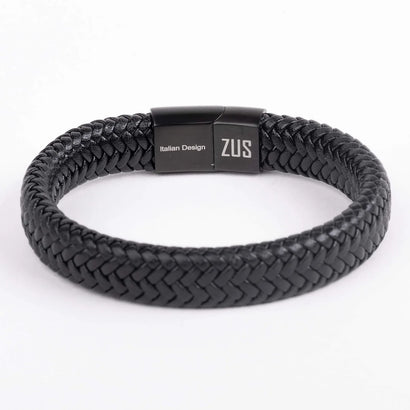 New Black Wide Leather