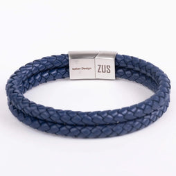 ZUS Double Navy-blue Leather