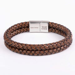 ZUS Double Vintage Brown Leather