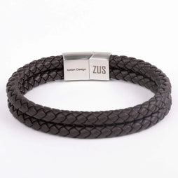 ZUS Double Coffee Brown Leather