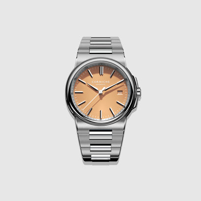 La Grande Corniche
Steel with Salmon dial
