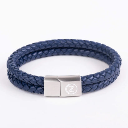 ZUS Double Navy-blue Leather