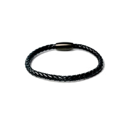 ZUS Black 5mm Single Leather Bracelet