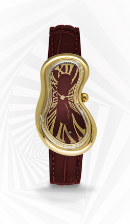EXAEQUO Melting Watch Italian Burgundy PVDYG