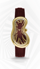 EXAEQUO Melting Watch Italian Burgundy PVDYG