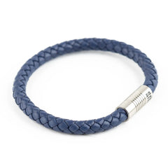 Single blue leather