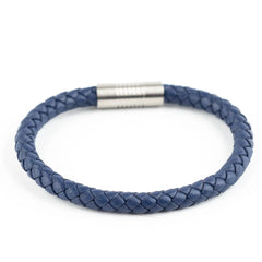 Single blue leather