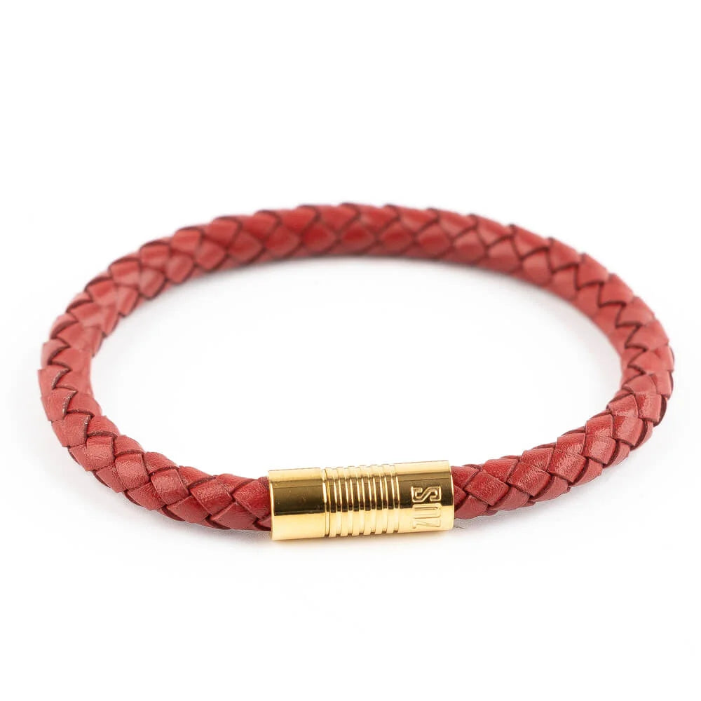 Single Red leather