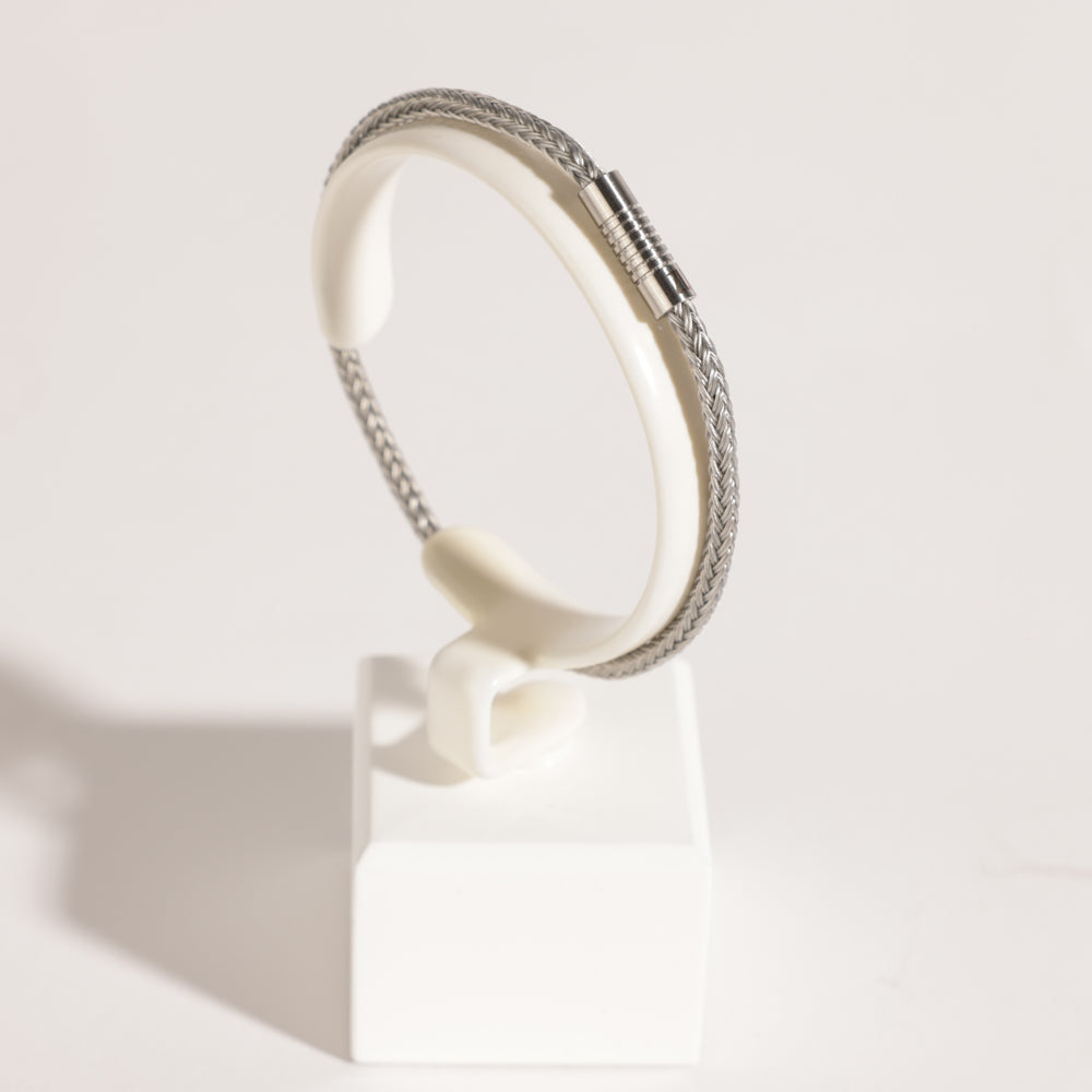 ZUS Gray Sailing Cable Bracelet