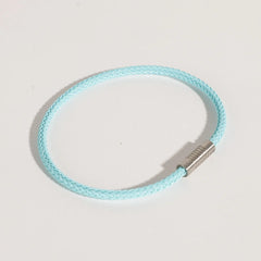 Light Blue Sailing Cable Bracelet