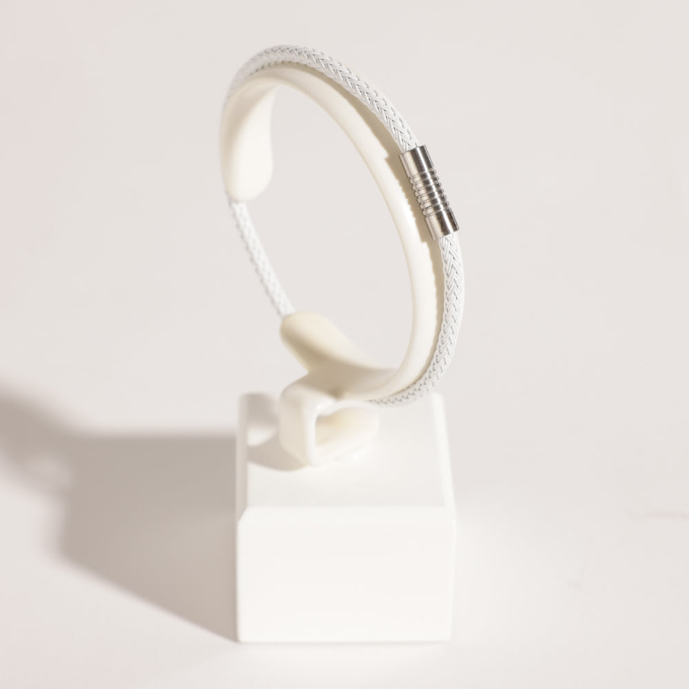 ZUS White Sailing Cable Bracelet