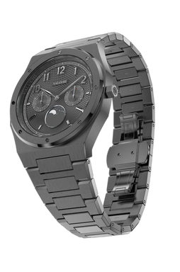Dual Calendar Gunmetal Black - 40mm