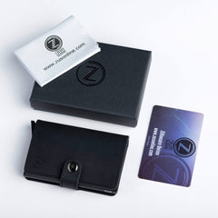 ZUS BLACK leather wallet