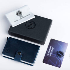 ZUS Blue leather wallet