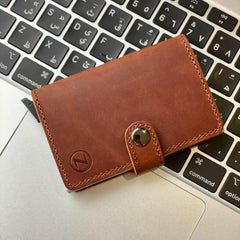ZUS BROWN leather wallet