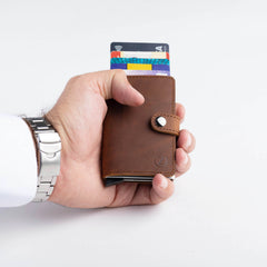 ZUS BROWN leather wallet