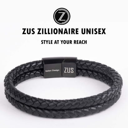 ZUS Double Vintage Black Leather