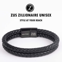 ZUS Double Vintage Black Leather