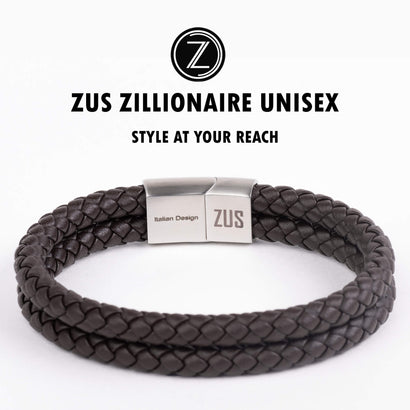 ZUS Double Coffee Brown Leather