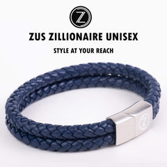 ZUS Double Navy-blue Leather