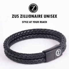 ZUS Double Vintage Black Leather