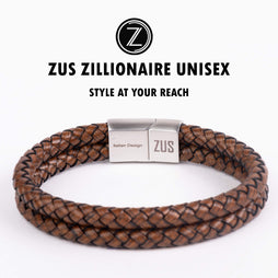 ZUS Double Vintage Brown Leather