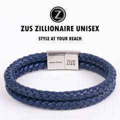ZUS Double Navy-blue Leather