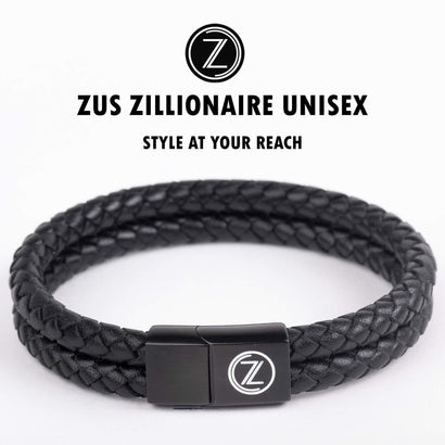 ZUS Double Vintage Black Leather