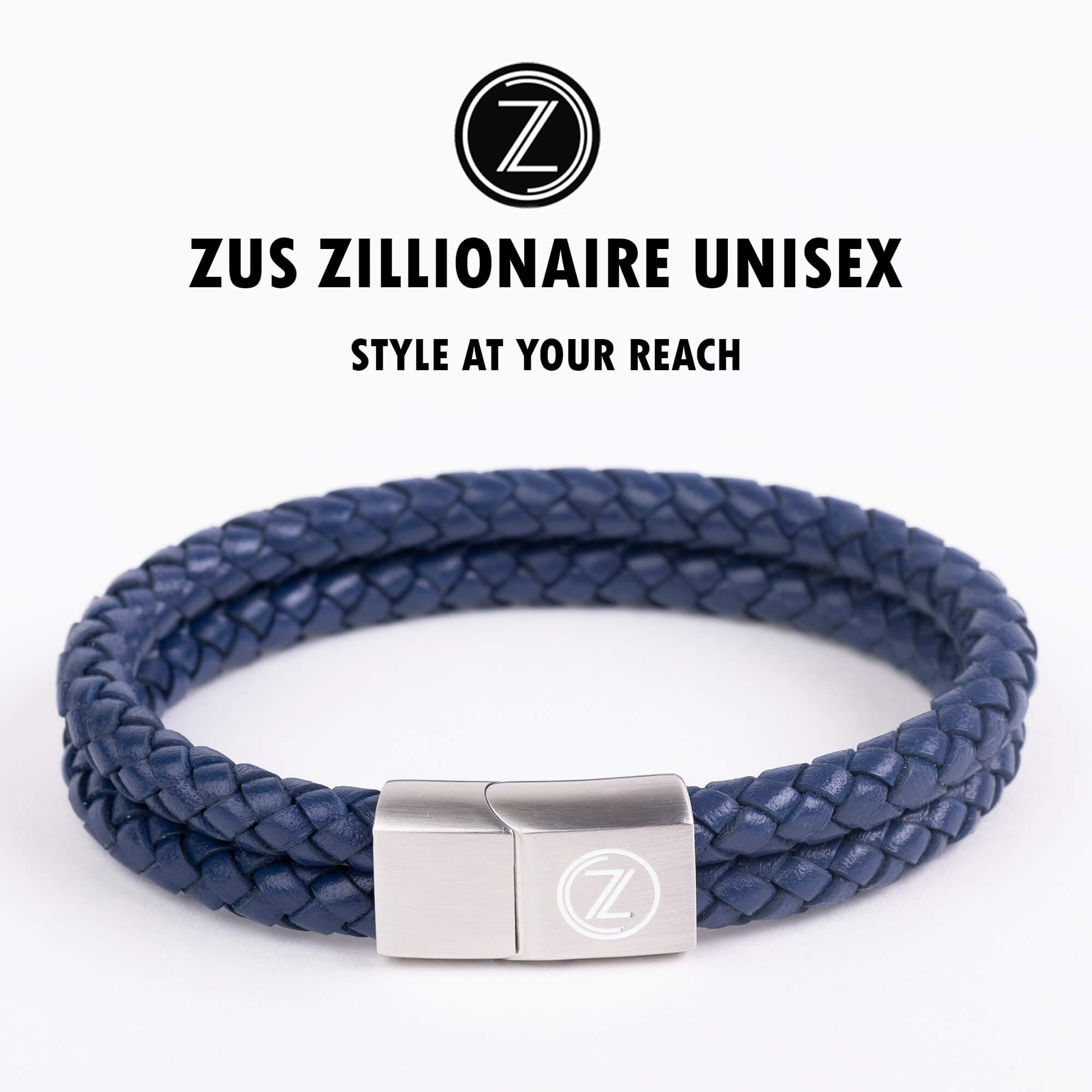 ZUS Double Navy-blue Leather