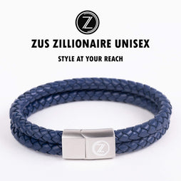ZUS Double Navy-blue Leather