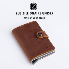 ZUS BROWN leather wallet