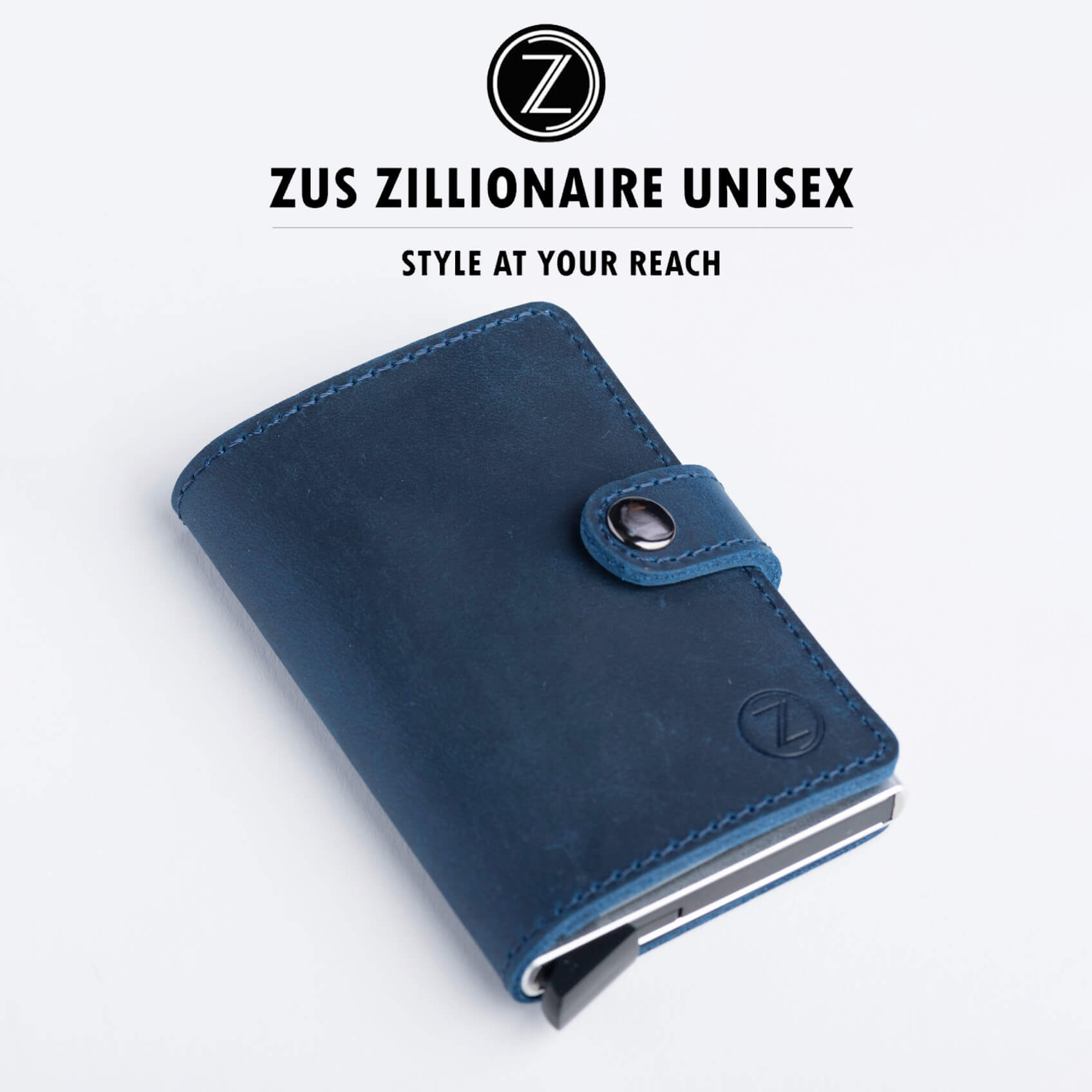ZUS Blue leather wallet