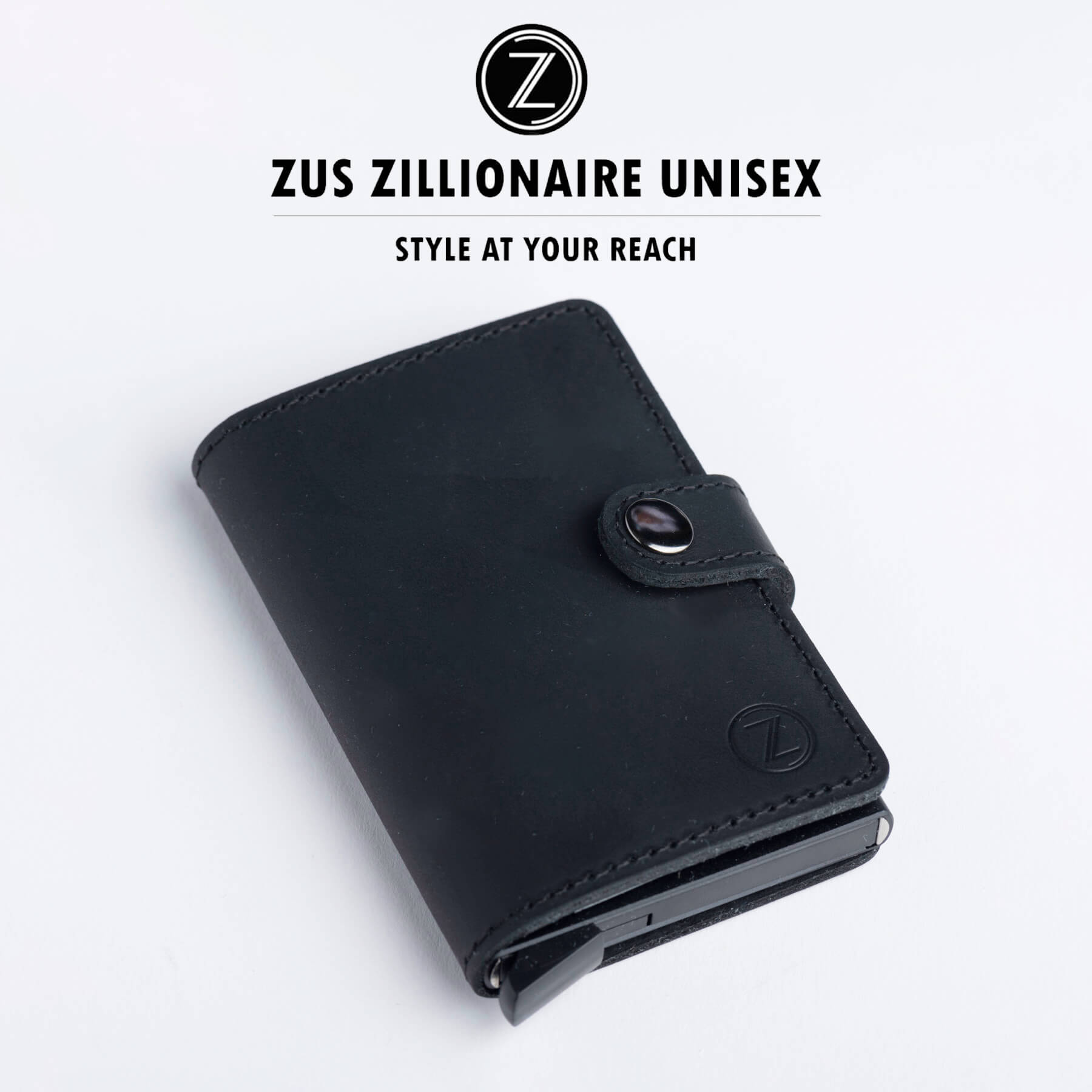 ZUS BLACK leather wallet
