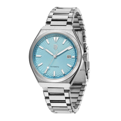 Successor 2- Stainless Steel/Ice Blue Dial (Date) - Nine Four Watches